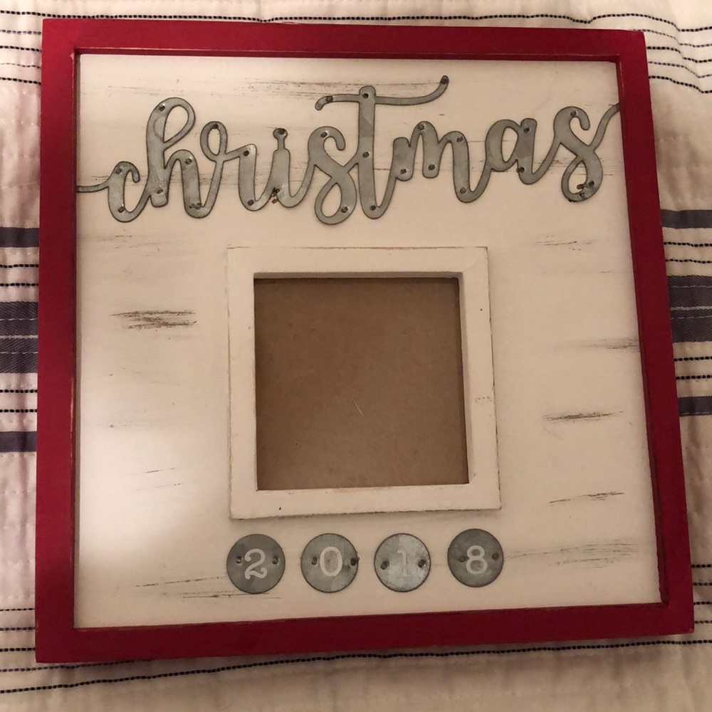 Christmas 2018 wooden picture frame